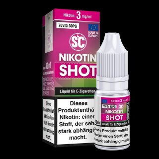 SC - 10ml Nikotin Shot 70VG/30PG 3 mg/ml