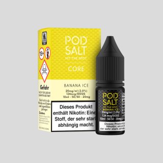 Pod Salt Core - Banana Ice - Nikotinsalz Liquid 20 mg/ml