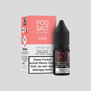 Pod Salt Core - Lychee Ice - Nikotinsalz Liquid 20 mg/ml