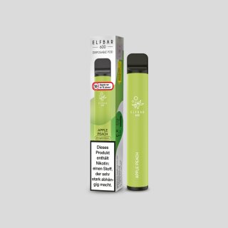 Elf Bar 600 Einweg E-Zigarette - Apple Peach 20 mg/ml