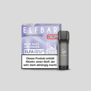 Elf Bar Elfa Pod Blue Razz Lemonade 20mg/ml (2 Stück) 10er