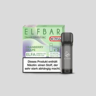Elf Bar Elfa Pod Cranberry Grape 20mg/ml (2 Stück)