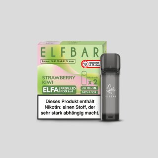 Elf Bar Elfa Pod Strawberry Kiwi 20mg/ml (2 Stück) 10er