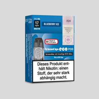 InnoCigs - Eco Pod Blueberry Ice 17mg/ml (2 Stück pro Packung)