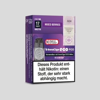 InnoCigs - Eco Pod Mixed Berries 17mg/ml (2 Stück pro Packung)