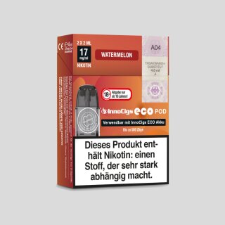 InnoCigs - Eco Pod Watermelon 17mg/ml (2 Stück pro Packung)