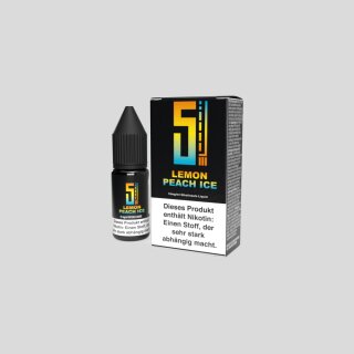 5EL - Lemon Peach Ice - Nikotinsalz Liquid