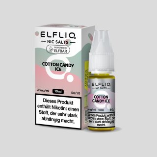 ELFLIQ - Cotton Candy Ice - Nikotinsalz Liquid 20 mg/ml