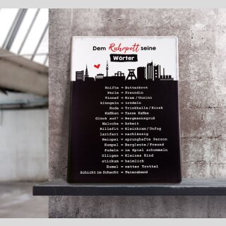 Metall Schild Weisheit "Ruhrpott"