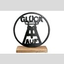 Aluminium Kreis "Glück auf"