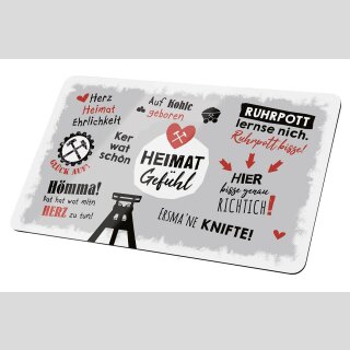 Brettchen Weisheit "Heimatgefühl"