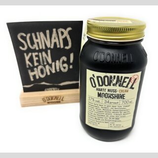 ODONNELL MOONSHINE Likör Harte Nuss Cream 17% VOL. 700ml -