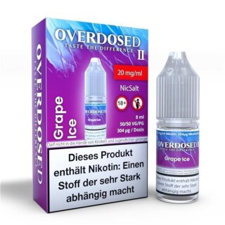 OVERDOSED II - Grape Ice NicSalt 20mg