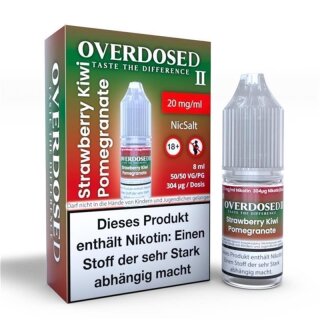 OVERDOSED II - Strawberry Kiwi Pomegranate NicSalt 20mg