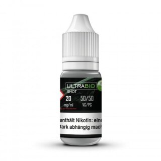 Ultrabio Shot 50VG/50PG 20 mg mit Banderole