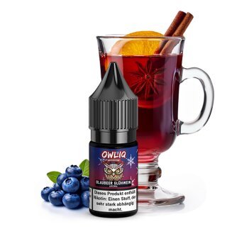 OWLIQ Winteredition Blaubeer Glühwein Nikotinsalz Liquid 10 ml