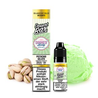 DINNER LADY Pistachio Gelato Nikotinsalz Liquid 10 ml