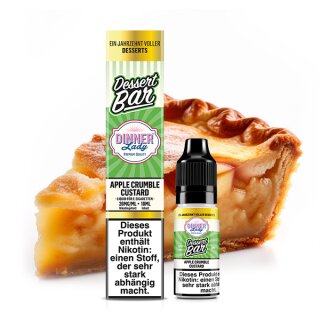 DINNER LADY Apple Crumble Custard Nikotinsalz Liquid 10 ml