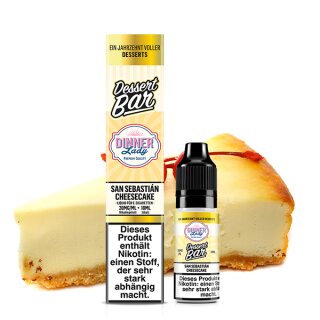 DINNER LADY San Sebastian Cheesecake Nikotinsalz Liquid 10 ml