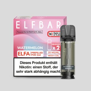 Elfbar - Elfa Pod Watermelon 20 mg/ml (2 Stück pro Packung)