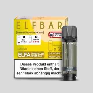 Elfbar - Elfa Pod Mango 20 mg/ml (2 Stück pro Packung)