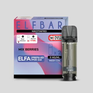 Elfbar - Elfa Pod Mix Berries 0 mg/ml (2 Stück pro Packung)