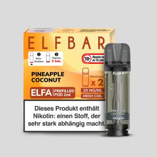 Elfbar - Elfa Pod Pineapple Coconut 20 mg/ml (2 Stück pro Packung)