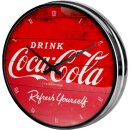 Wanduhr »Coca-Cola - Logo Red Refresh Yourself«