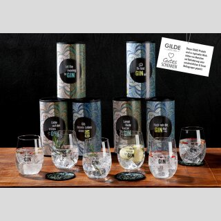 Ginglas rund in einer Geschenkebox