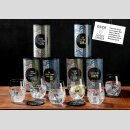 Ginglas rund in einer Geschenkebox